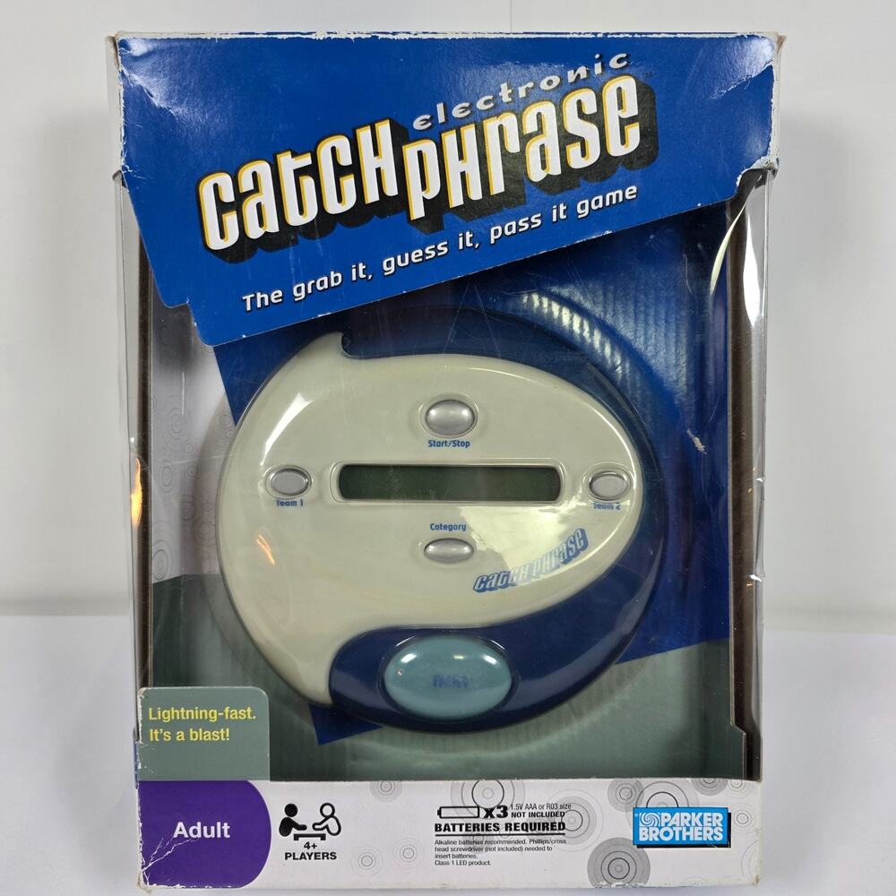 Catch Phrase Electronic Handheld Adult Party Game 2009 Parker Brothers